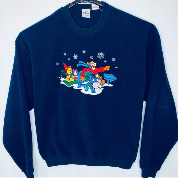Disney Other - Vintage Disney Sweatshirt Winnie the Pooh Navy M
